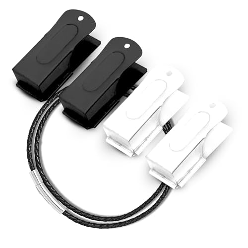Metal Clickers for Dog Training (4 Pack / Black and White)