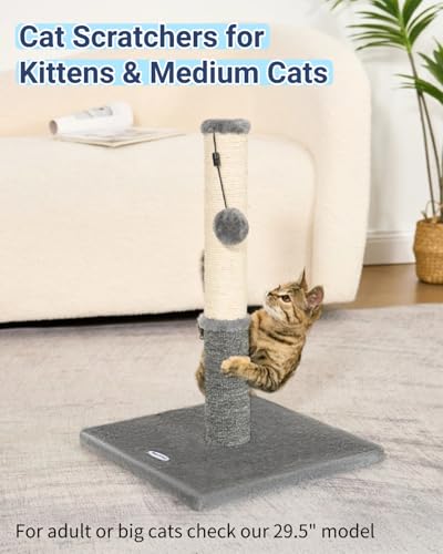 Cat Scratching Post (21.6" / Light Gray)