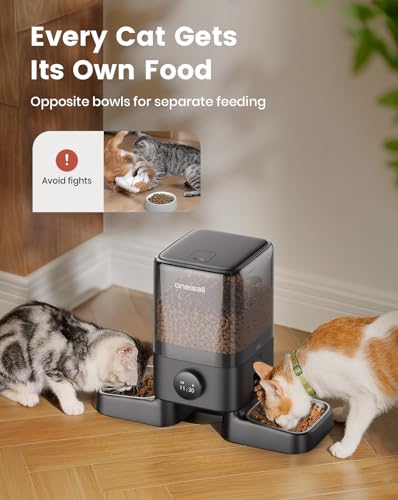 Automatic Cat Feeder for 2 Cats Pets