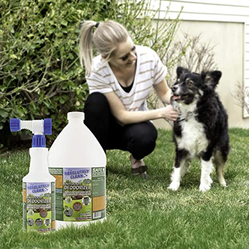 Amazing Outdoor Deodorizer odor eliminator Natural Enzyme Just Spray & Walk Away Grass (32oz 2pack Garden Sprayer)