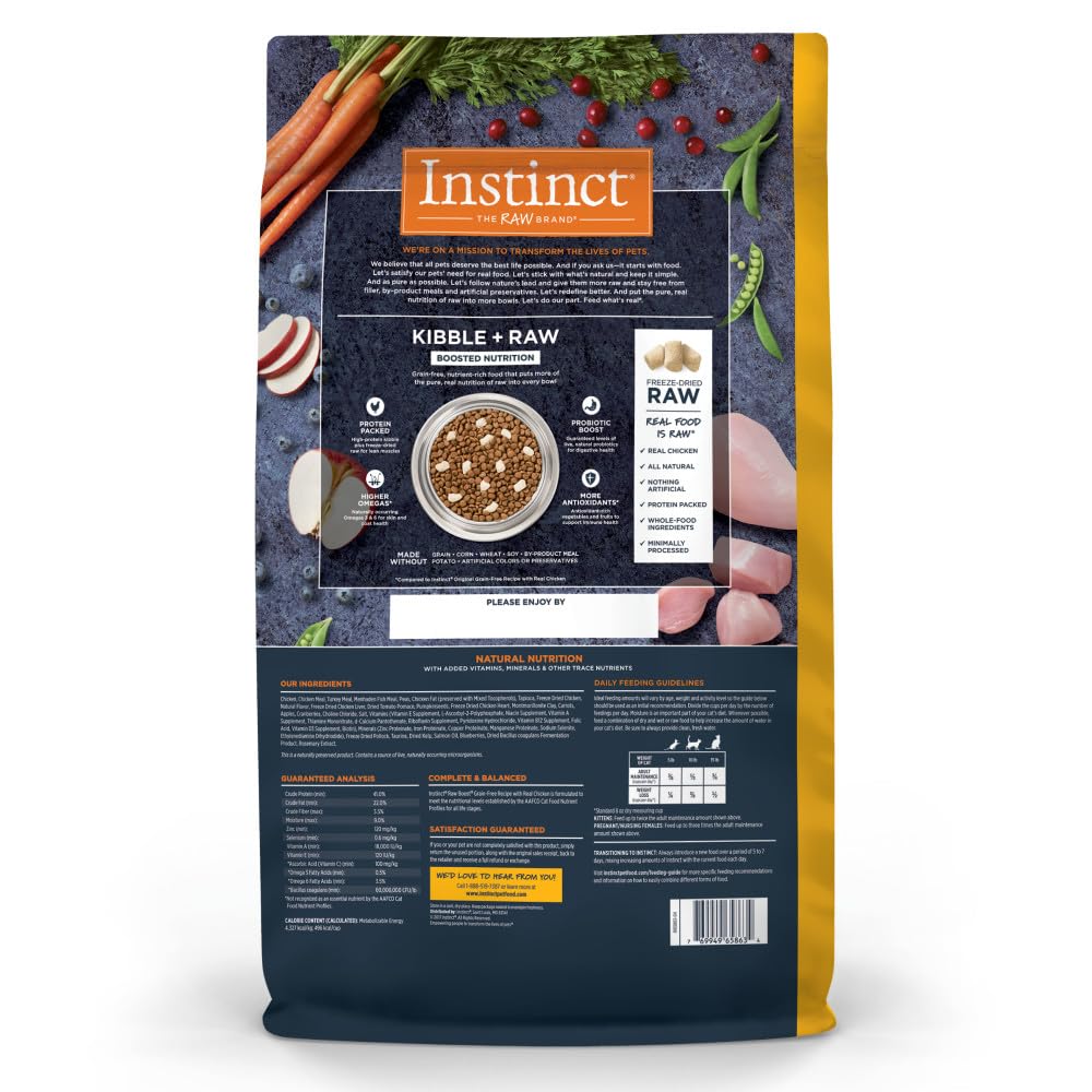 RawBoost Dry Cat Food + Freeze Dried (10 Pound (Pack of 1))