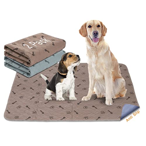 2Pack 36"x36" Pee Pads Washable Waterproof Rugs for Dog Training (2Pack 36x36)