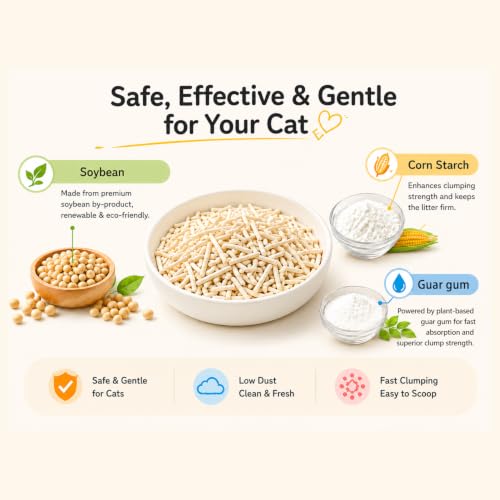 Tofu Cat Litter Flushable (5.7lbs, 5.7lb x 1bag)