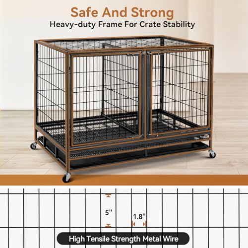 48 inch Wire Dog Crate with Divider