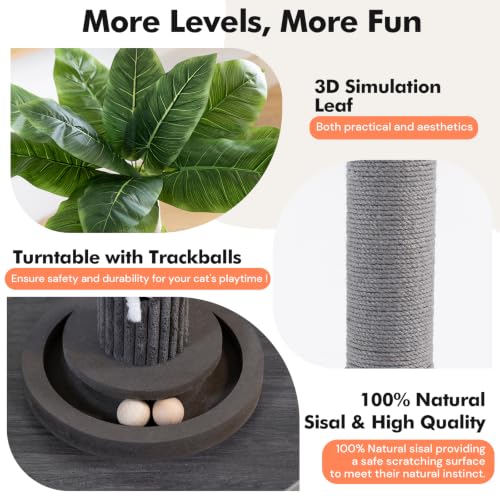 35"Cat Scratching Posts (Grey)
