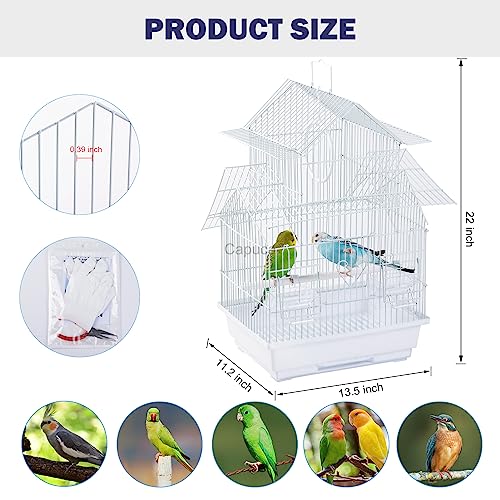 Small Bird Cage (13.5"L x 11.2"W x 22.0"H)