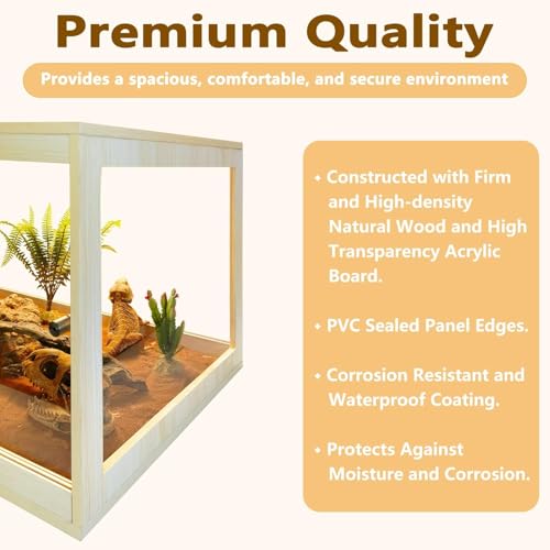 Bearded Dragon Tank (Oak / 27 Gallons)