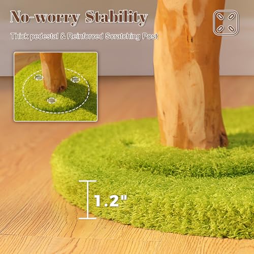 53.5" Flower Cat Tree for Multi (Forest Brown)