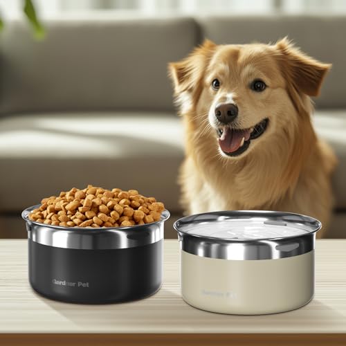 Dog Bowls 1 Gallon (White / Large (3.85L))