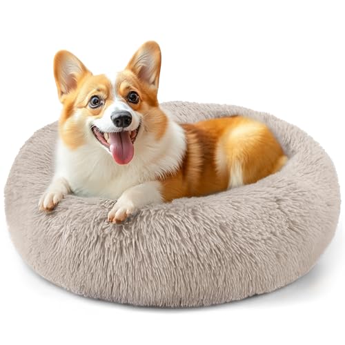 28in Large Dog Bed (Brown / 28.0"L x 28.0"W x 8.0"Th)
