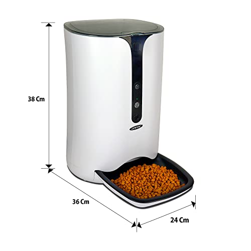 Lentek Smart Pet Feeder with 720p HD Camera & 2