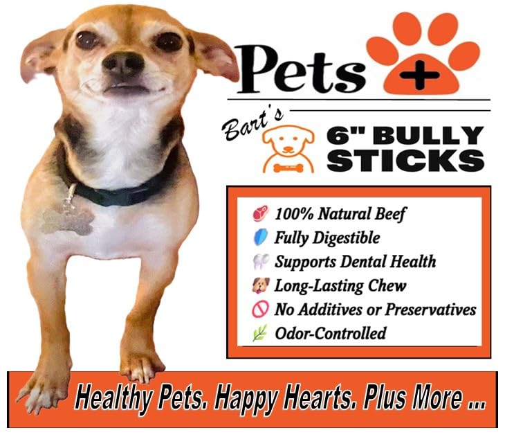 Pets Plus Premium Bart's Bully Sticks for Dogs (1 Ounce (Pack of 1))