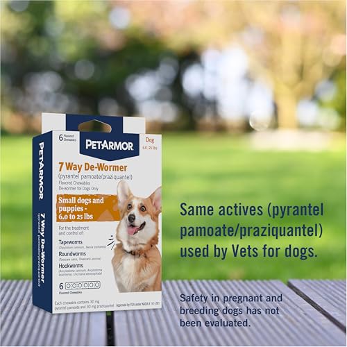 7 Way Dog Dewormer Small 6 (Small Dogs & Puppies (6-25 lbs) / 6 Count)