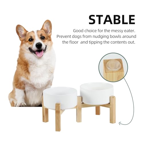 Dog Bowls Elevated (Matte White)