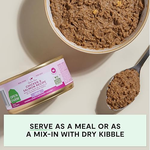 Wet Cat Food Chicken & Salmon Canned Pate (2.8 Ounce (Pack of 18))