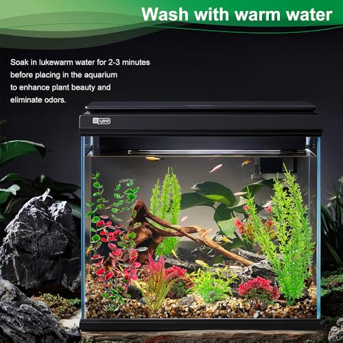 18Pcs Plastic Aquarium Plants