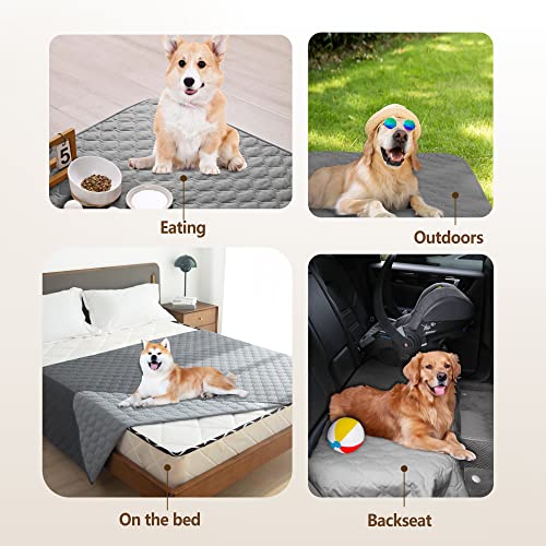 Waterproof Armchair Covers for Pets (30x30 Inch (Pack of 1) / Dark Grey/Light Grey)
