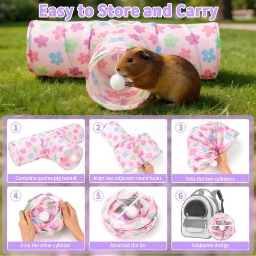 Guinea Pig Tunnel Hideout 3 (Flower)