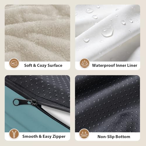 Orthopedic Waterproof Dog Bed for Large Sized Dogs (Azure / 45"L x 35"W x 7.5"Th)