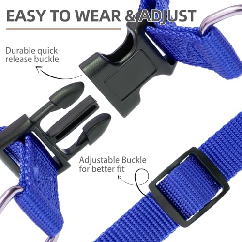 No Pull Dog Harness Small Sized Step (Navy Blue / Small)