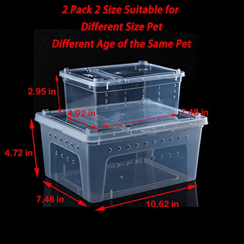 2 Pack Reptile Box Escape