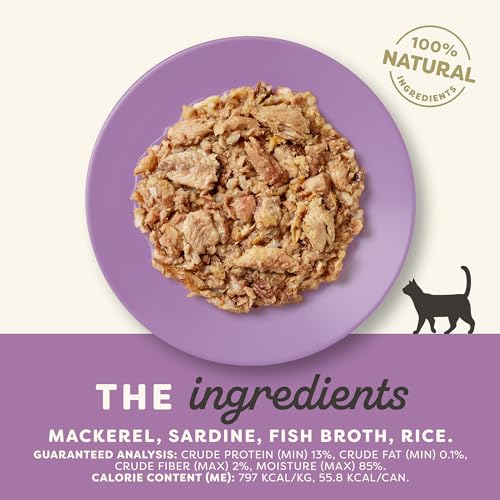 Mackerel & Sardine in Broth Wet Cat Food 24 (2.47 Ounce (Pack of 24))