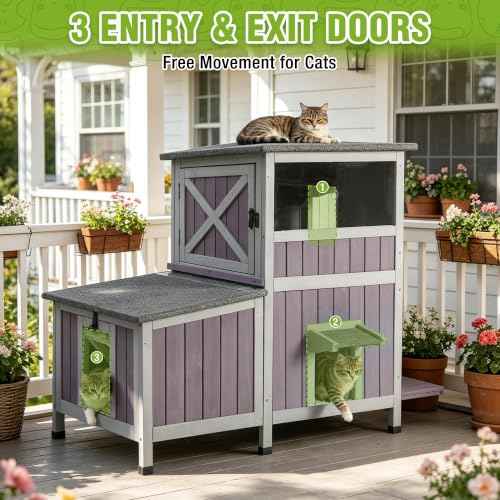Outdoor Cat House Weatherproof