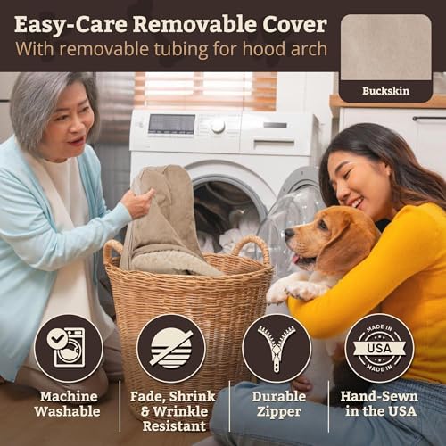 Cozy Cave Dog Bed (45.0"L x 45.0"W x 8.0"Th / Buckskin)
