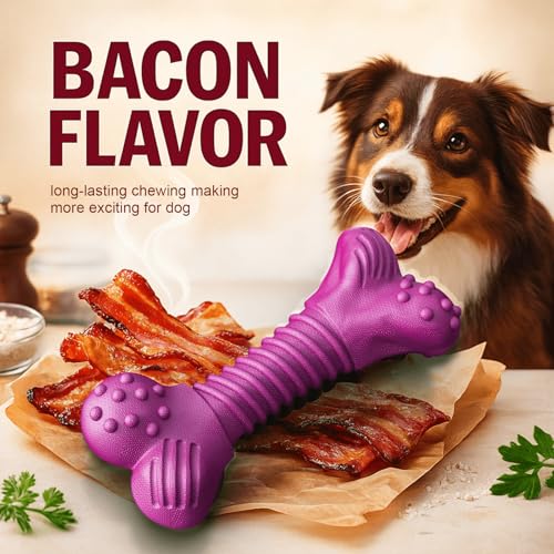 Dog Toys for Aggressive Chewers (purple)