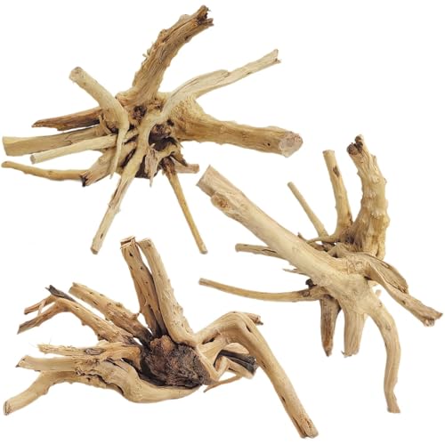 Aquarium Driftwood (Spiderwood（7-11 inch pack of 3）)