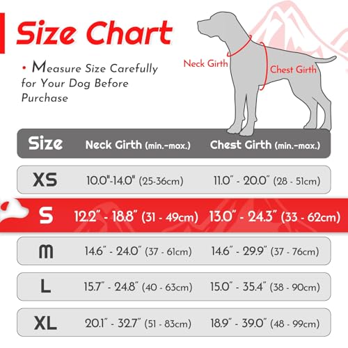Dog Harness for Small Dogs (Small / Red)