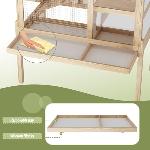 Guinea Pig House for 2 with Stand