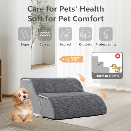 2 Steps Dog Stairs for Sofas & Chairs