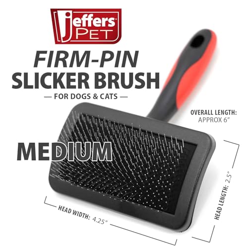Pet Hard Pin Universal Slicker Brush for Dogs (Hard Pin / Medium)