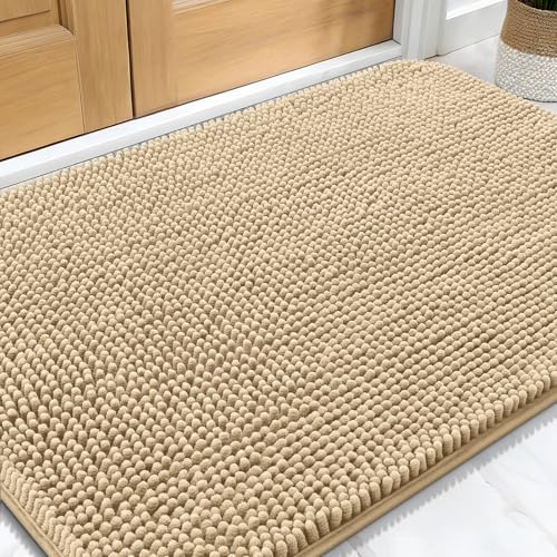 Dog Door Mat for Muddy Paws 34x21 (Beige / 34" X 21")