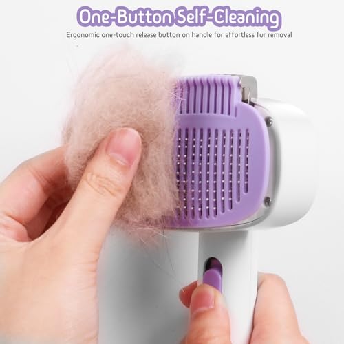 Dog & Cat Brush for Shedding (Purple)