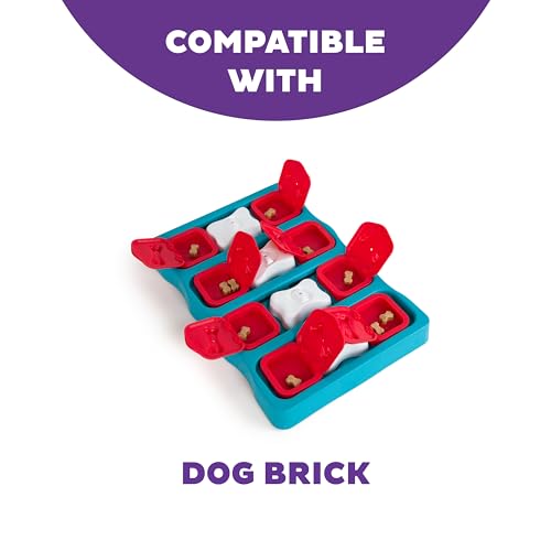 by Nina Ottosson Extra Doors for Dog Brick Interactive Dog Puzzle (Extra Doors (Red) - 5 Pack / 1 Count (Pack of 5))