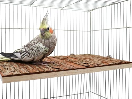 15.7 × 11.8 inch Large Bird Perch Stand Platform (15.7 × 11.8 inch)