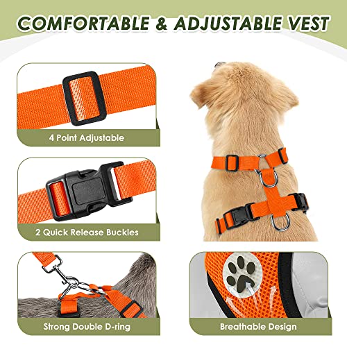 Dog Car Harness Seat Belt (Large / ·Orange)