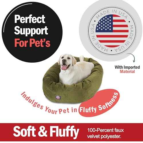Micro Velvet Dog Bed (Fern)