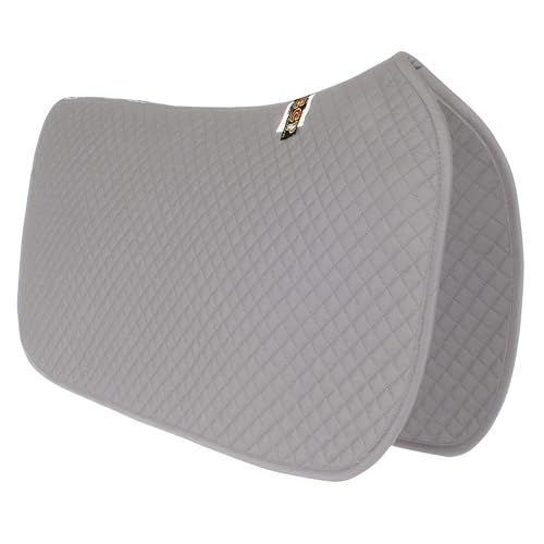 All Purpose Diamond Quilted Western Saddle Pad for Injury Prevention (Gray)