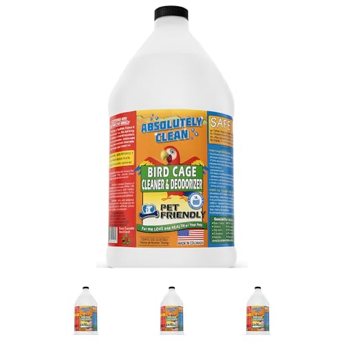 Amazing Bird Cage Cleaner and Deodorizer (128 Fl Oz (Pack of 4))