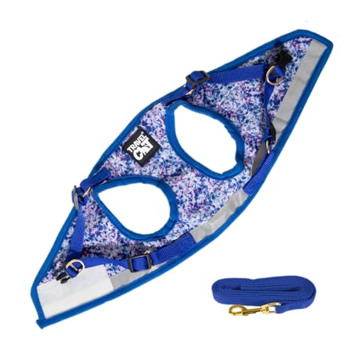 Travel Cat Harness and Leash Set (Small / Groovy Cat)