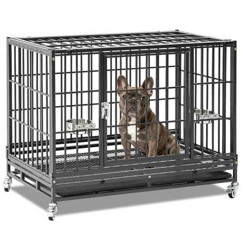 36 inch Stackable Heavy Duty Dog Crate (36.0"L x 22.5"W x 29.5"H)