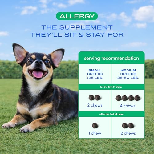 Dog Allergy Chews for Medium Breeds (60 Count)