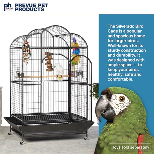 Prevue Hendryx Silverado Macaw Dometop Cage 3155S Silverado 46 (black)