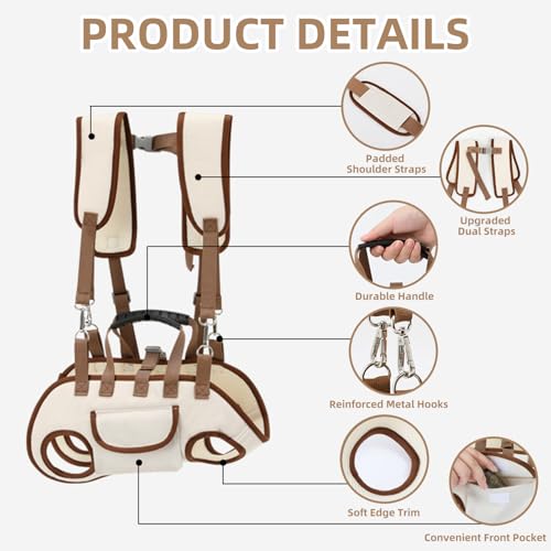 Dog Carrier Backpack for Small Pets (White / Small)