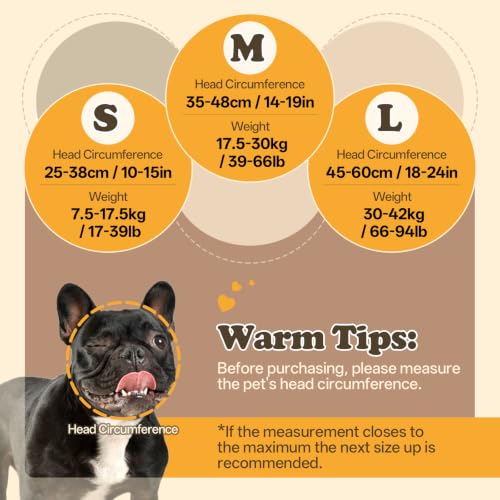 Dog Ear Wrap for Fireworks Storm Noise Blocking Ear Care Black L (Black / L)