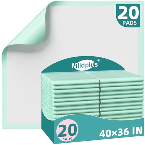 Extra Large Disposable Bed Pads 40"X36" Chucks Pads for Adult (40"x36"-20counts)