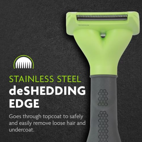 Small Dog Undercoat deShedding Tool for Short Hair (short hair - new model / Small)